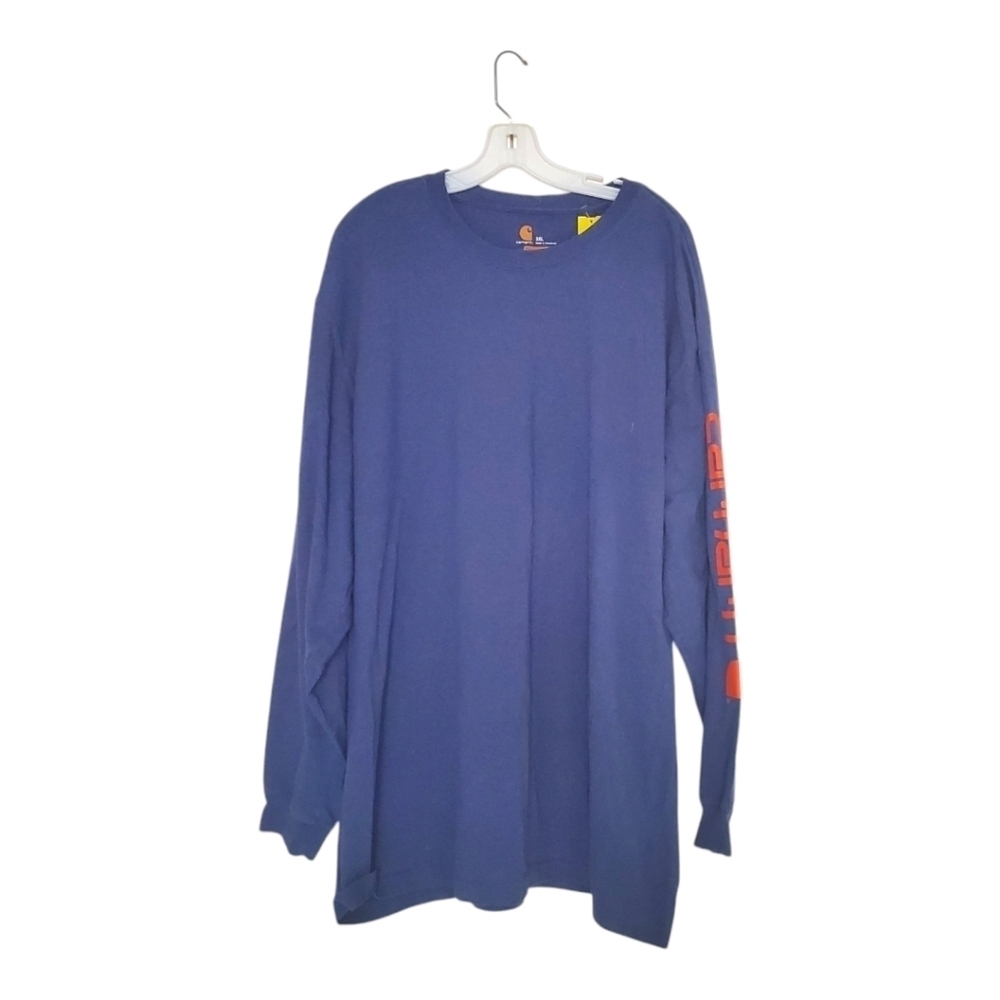 Carhartt Men's Blue Heather Oringal Fit Tee Shirt Long Sleeve Loose fit 3XL